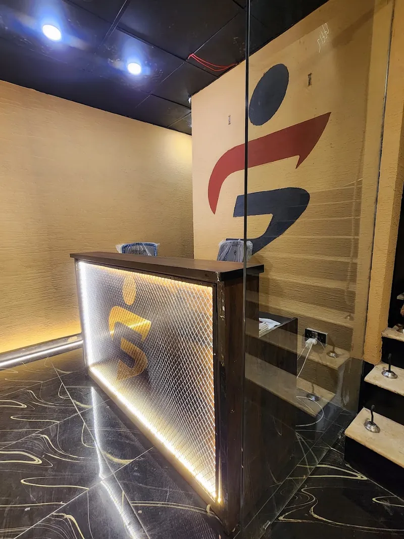 The reception desk with the Smartinn logo